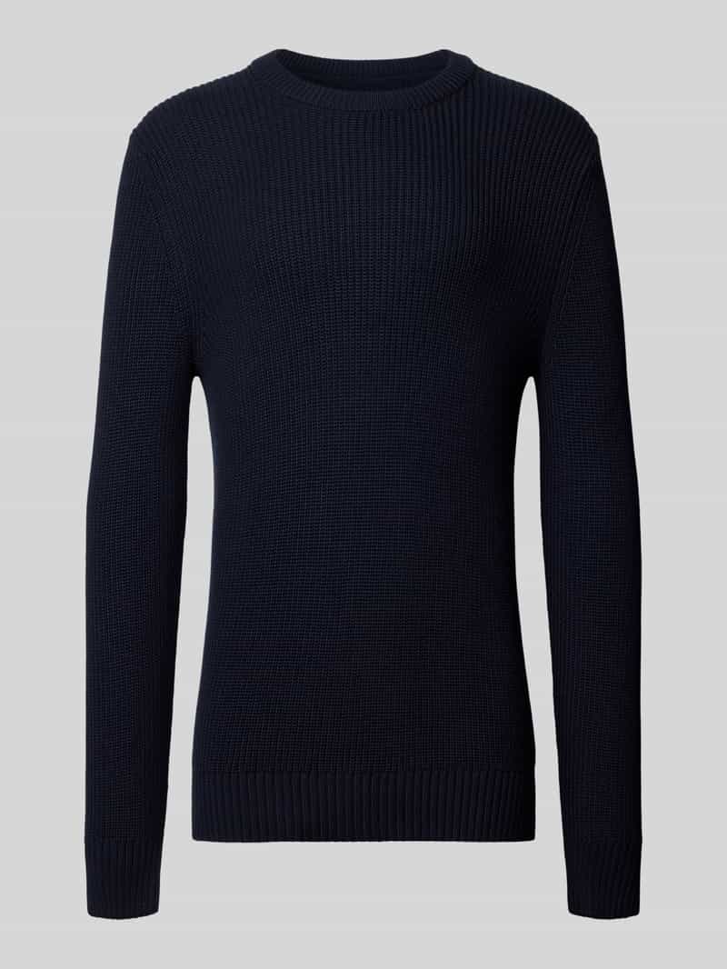 Gebreide pullover met ronde hals