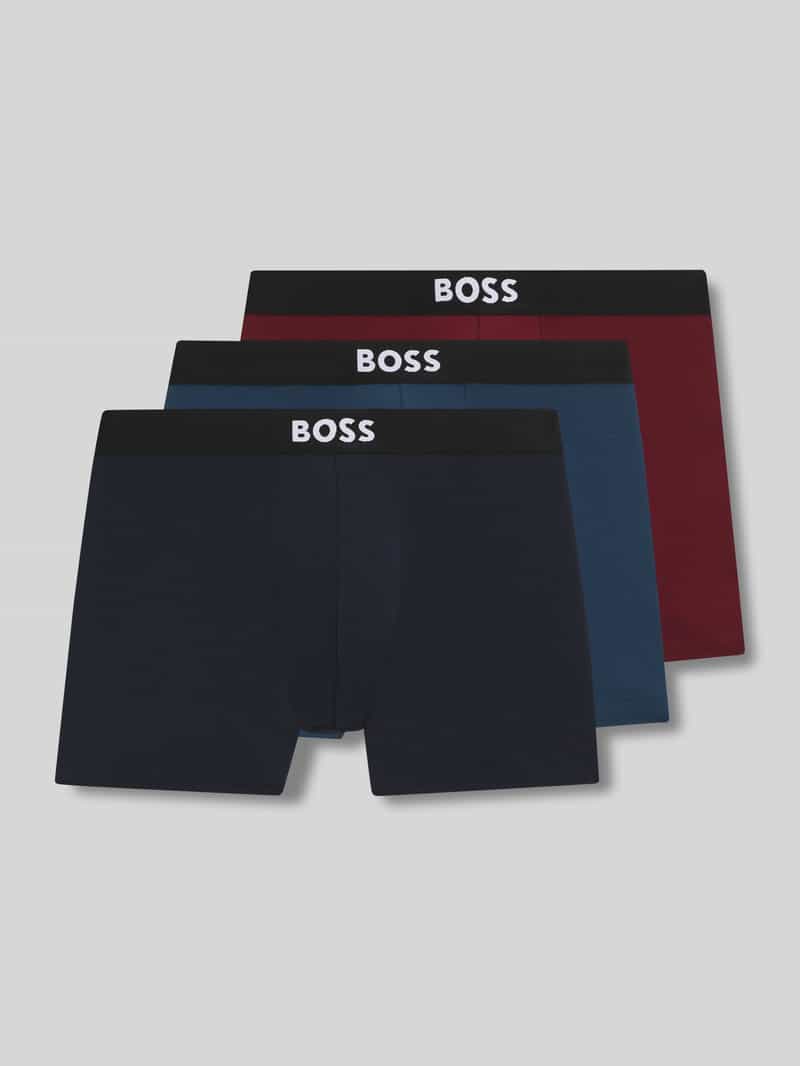 Boss Regular fit broek van katoenmix