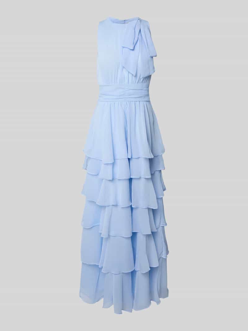NEO NOIR Maxi-jurk in laagjeslook model 'MARLI SOLID CHIFFON DRESS'