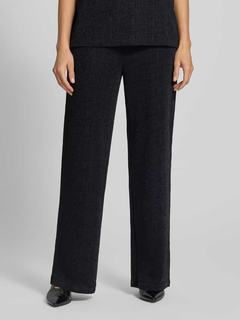 Ichi Glanzende broek met elastische band model 'NAREEN'