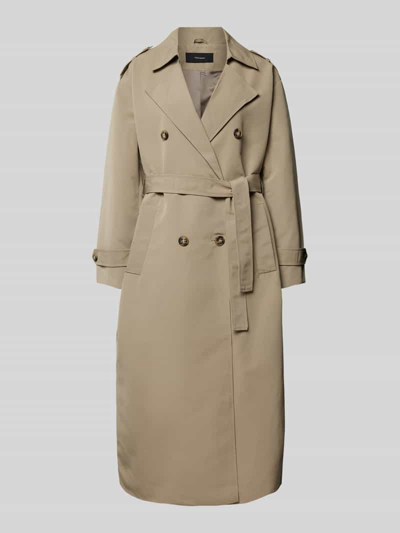 Vero Moda Trenchcoat met riem en schouderpatten