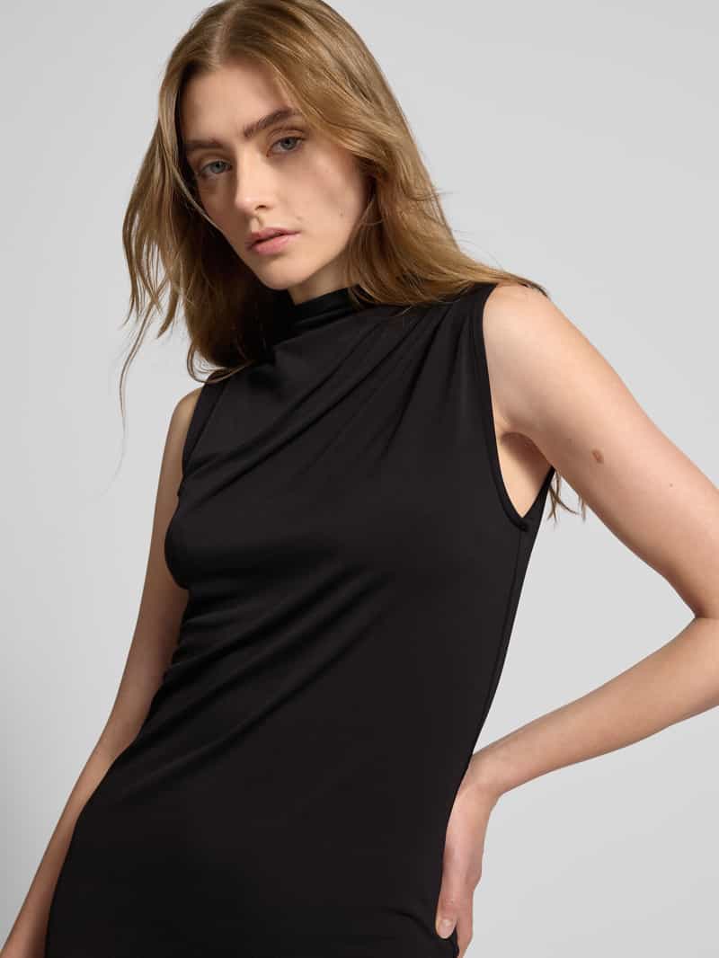 Pieces Slim fit mini-jurk met opstaande kraag model 'MADISON'