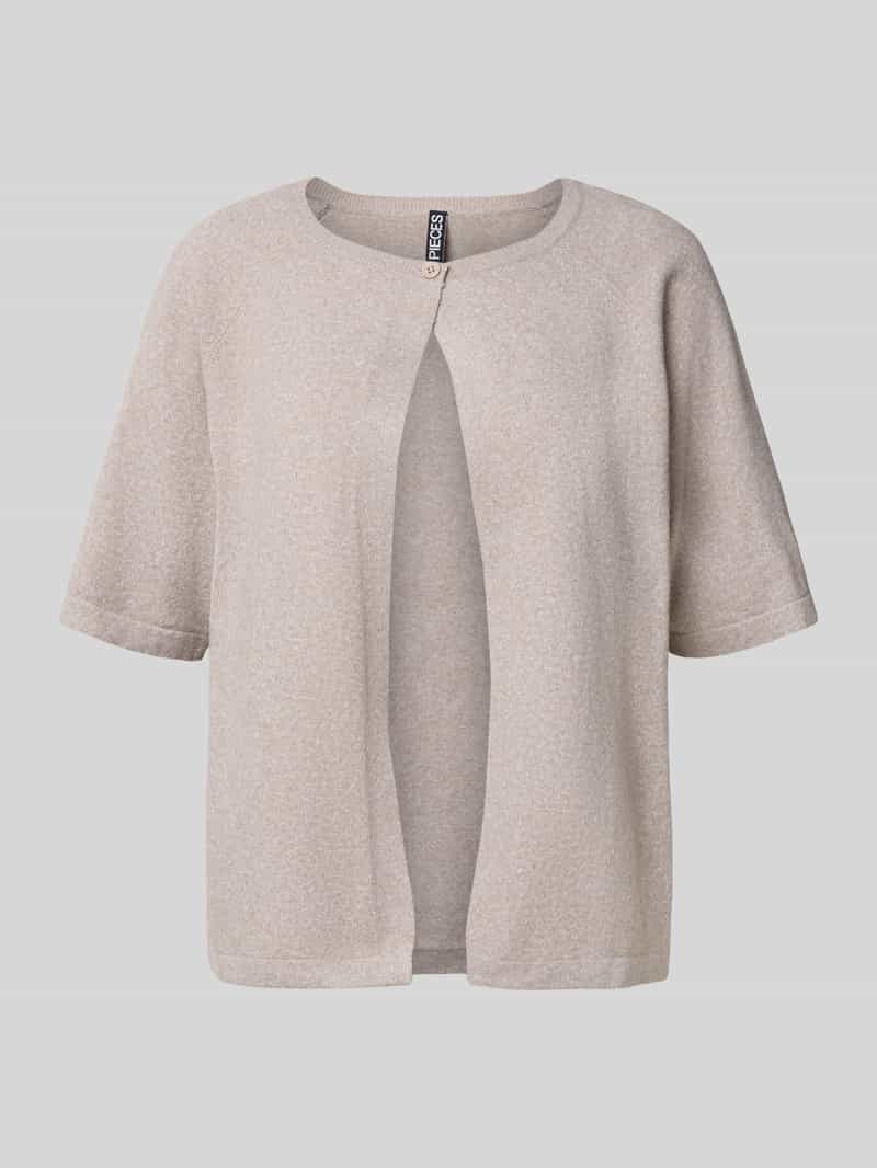 Pieces Regular fit cardigan met 1-knoopssluiting model 'BREE'