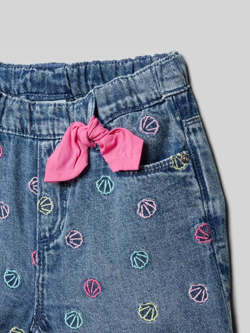 s.Oliver RED LABEL Loose fit korte jeans van puur katoen