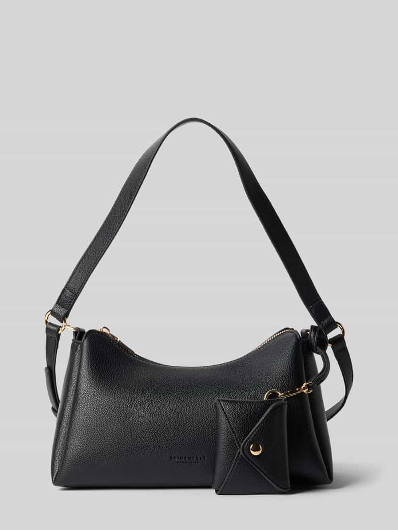 Handtas met labeldetail Model 'MELOY'