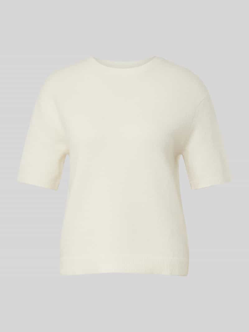 Christian Berg Woman Gebreid shirt van wolmix met ronde hals
