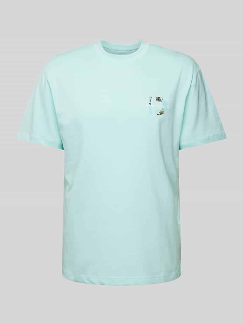 Tom Tailor Denim Relaxed fit T-shirt met labelprint