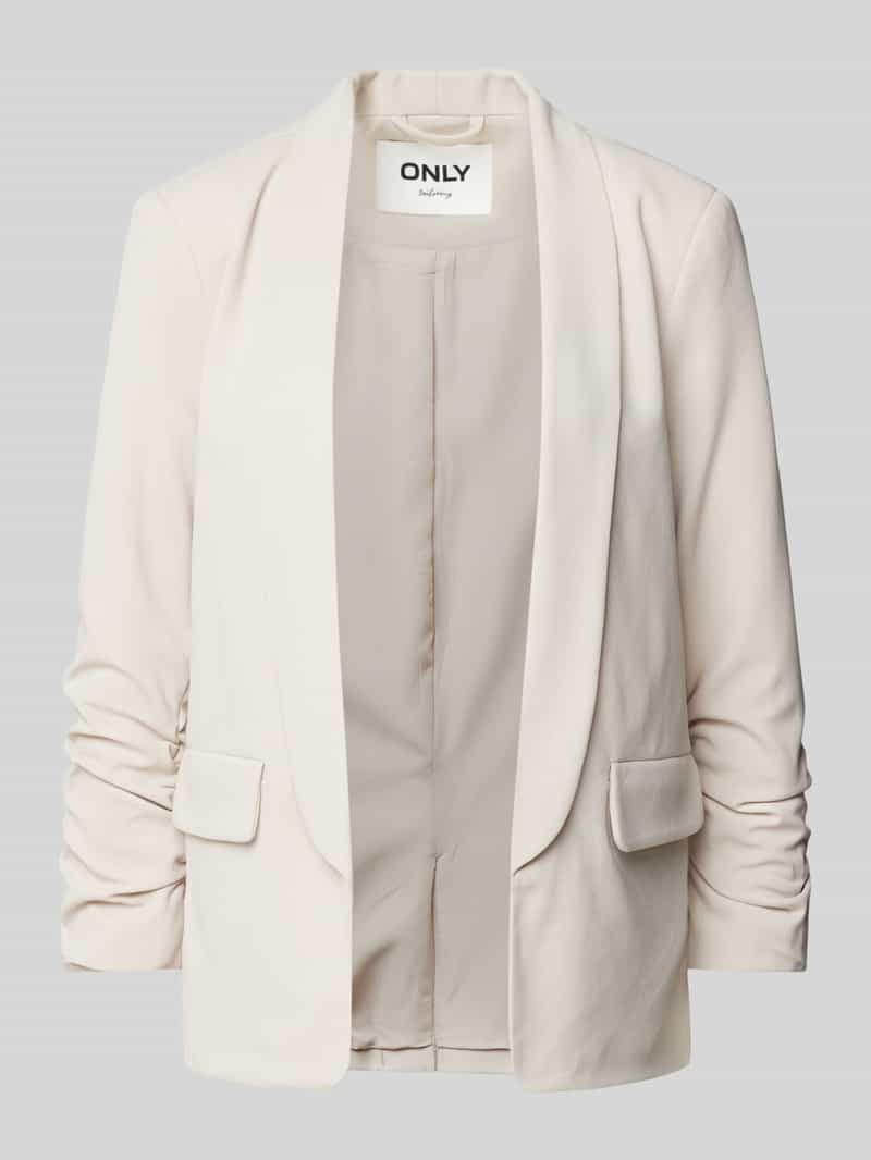 Only Regular fit blazer met geplooide 3 4-mouwen model 'LEVI LIFE'