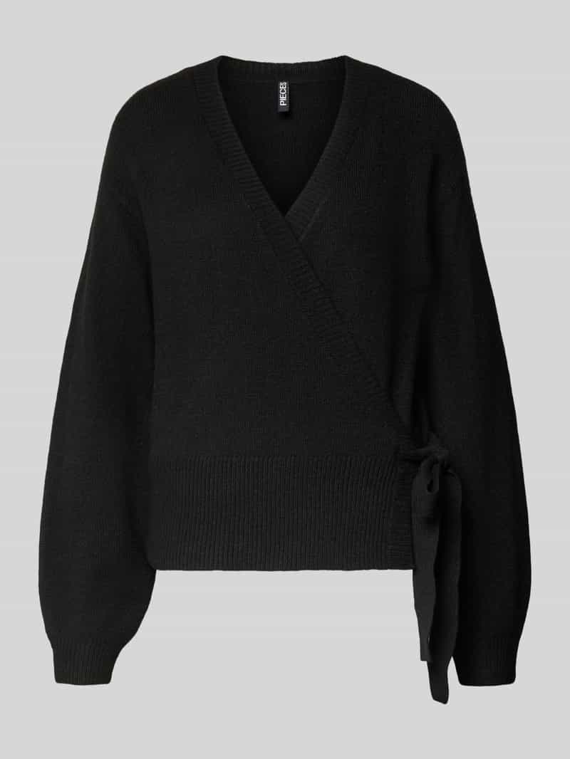 Pieces Regular fit gebreid jack met wol model 'MALOU'