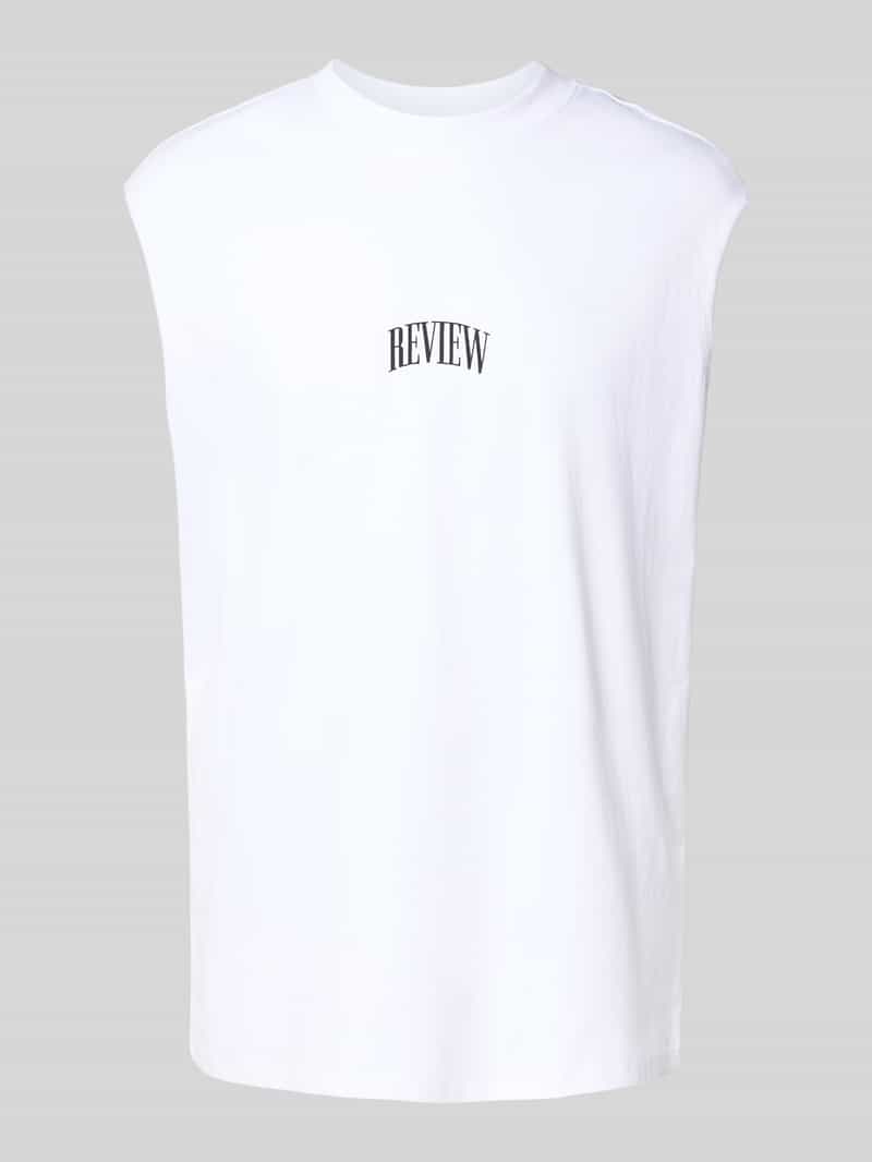 REVIEW Tanktop met labelprint