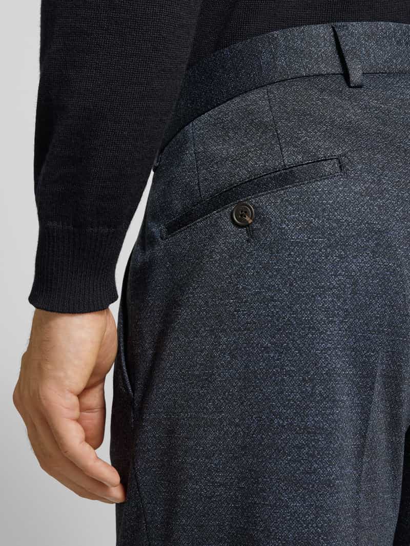 JOOP! Collection Regular fit pantalon met bandplooien en persplooien model 'Bennet'