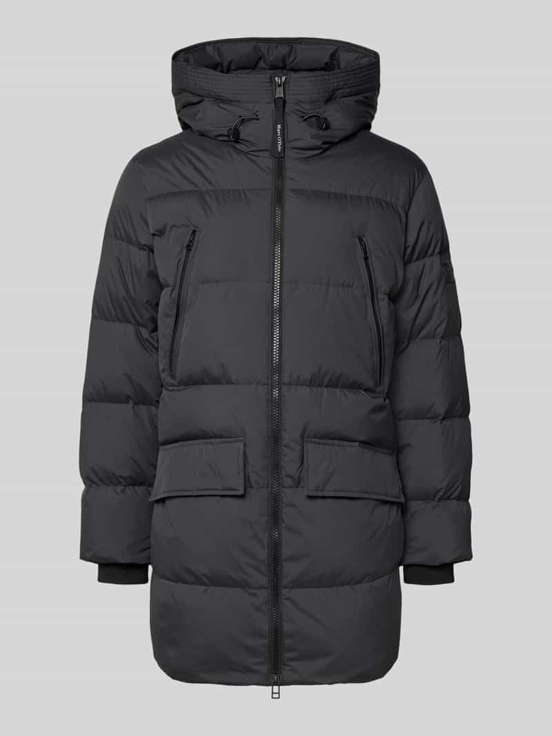 Marc O'Polo Regular fit lange donsjas met capuchon