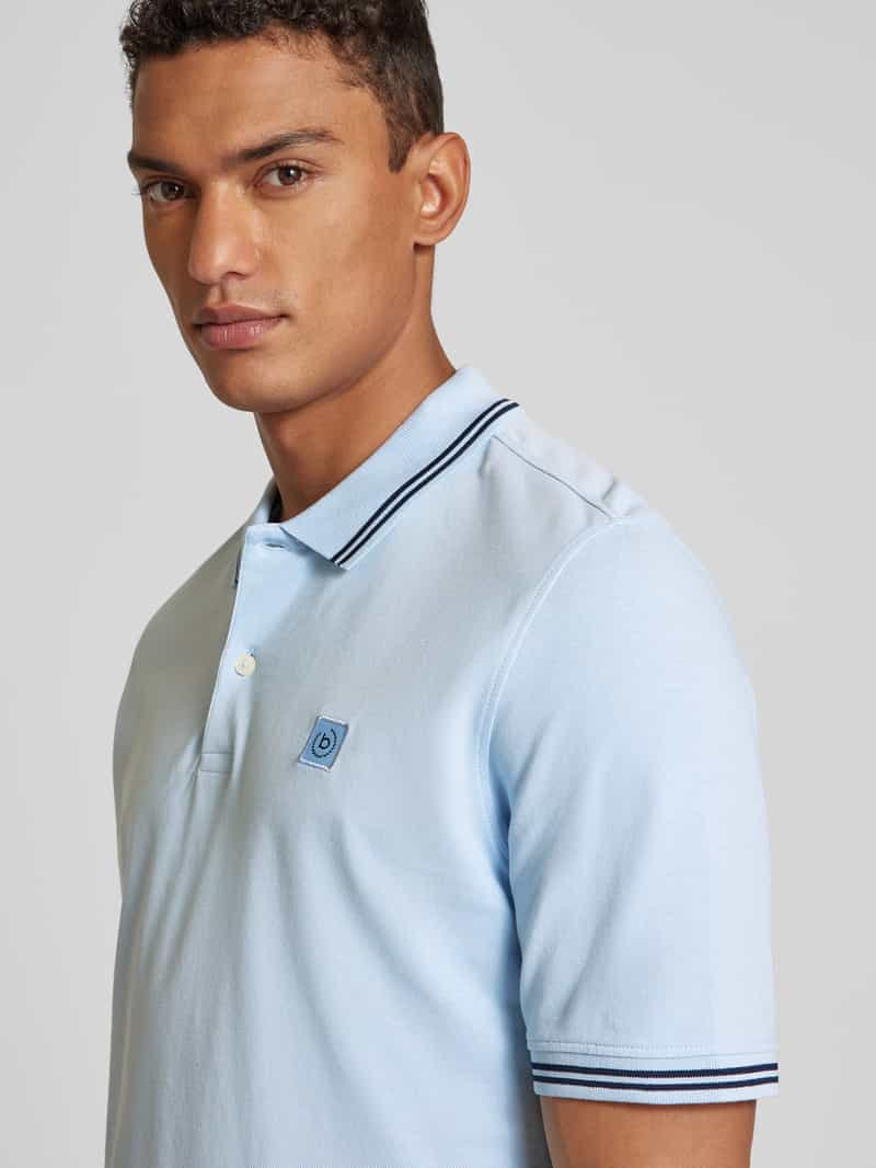 Bugatti Poloshirt met contrastgarnering