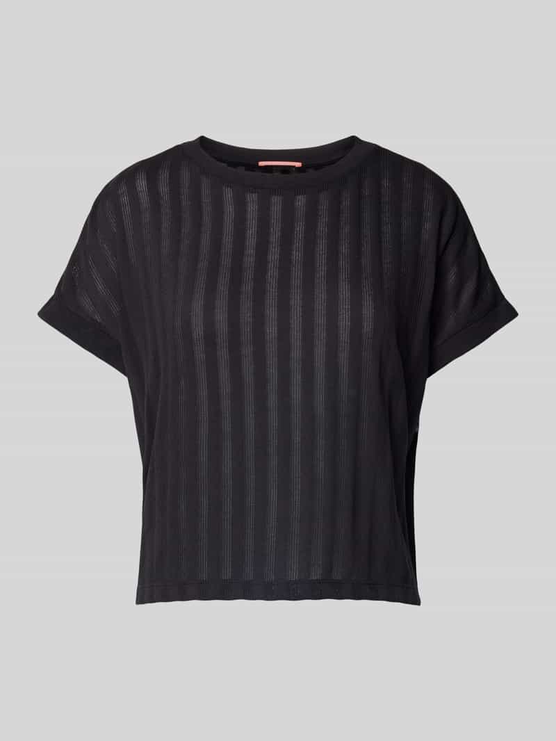 QS T-shirt met streepmotief