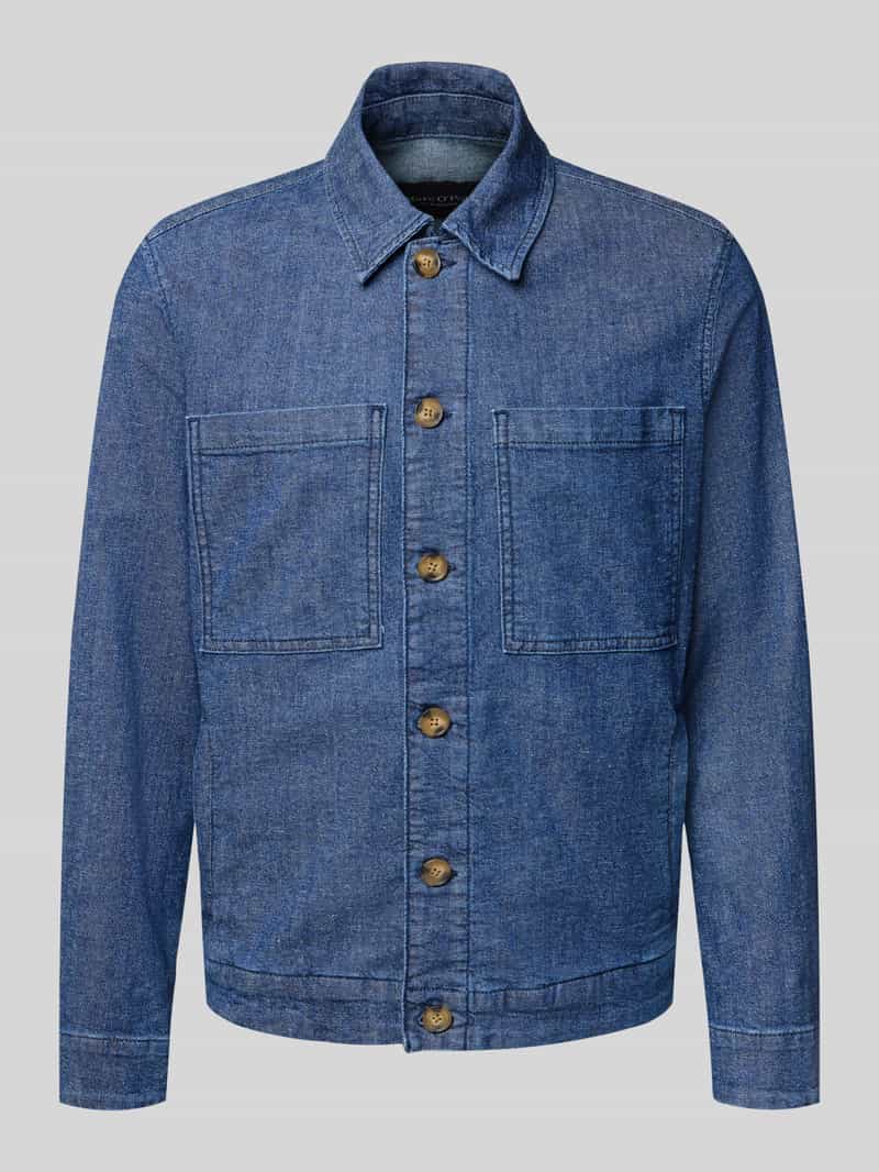 Marc O'Polo Regular fit jeansjack van katoenmix
