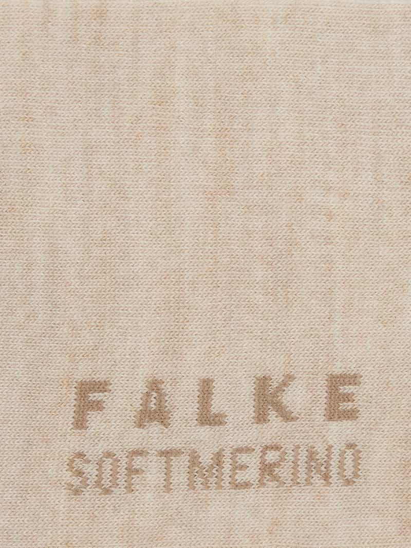 Falke Sokken met labelopschrift model 'SOFTMERINO'