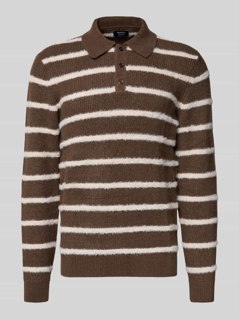 Gebreide pullover met kentkraag