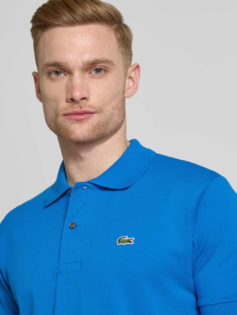 Lacoste Regular fit poloshirt met labelpatch model 'CORE PIQUE'