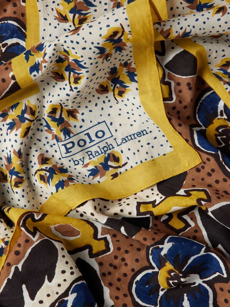 Polo Ralph Lauren Sjaal met deelnaden model 'WOOD'