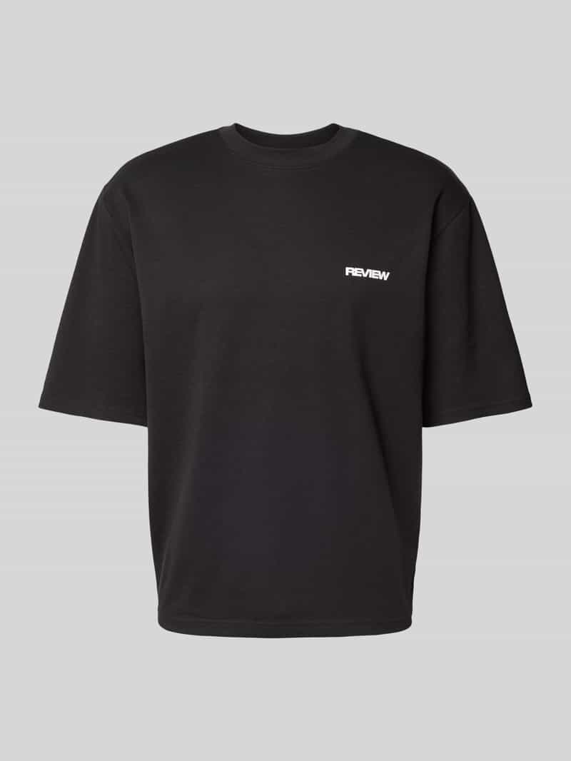 REVIEW Oversized T-shirt met labelprint