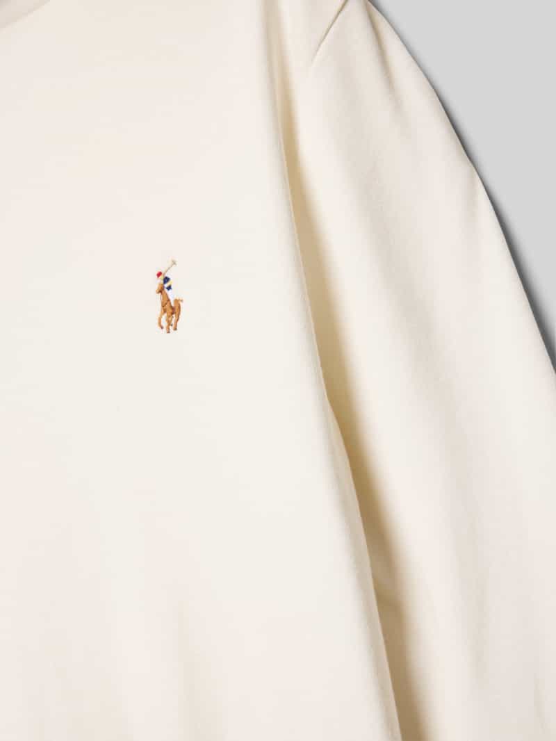 Polo Ralph Lauren Teens Shirt met lange mouwen en labelstitching