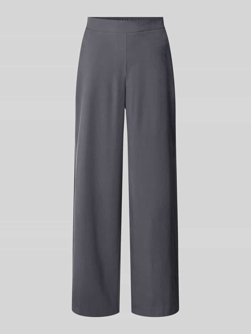 Jake*s Collection Stoffen broek van viscosemix met elastische band