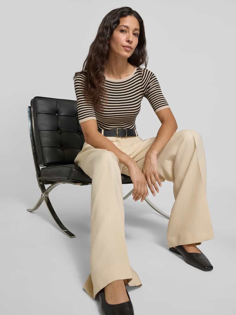 Weekend Max Mara Slim fit gebreide pullover van viscosemix model 'WASER'