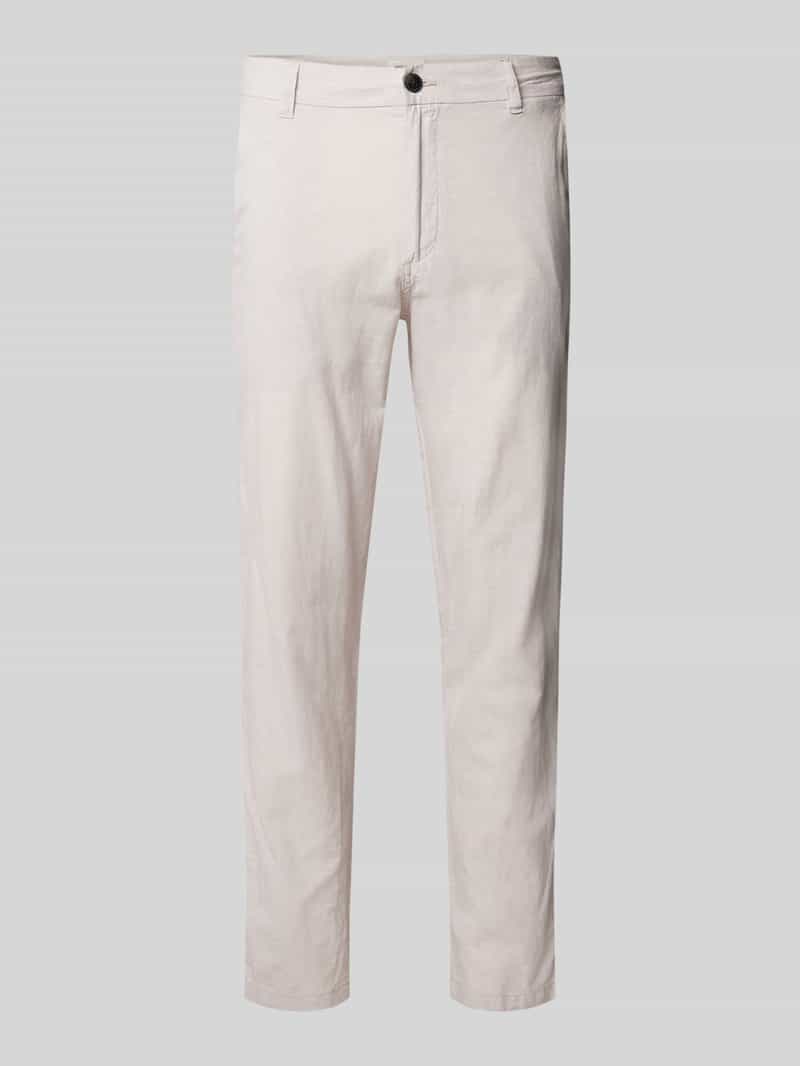 Tapered fit chino met steekzakken, model 'STACE'