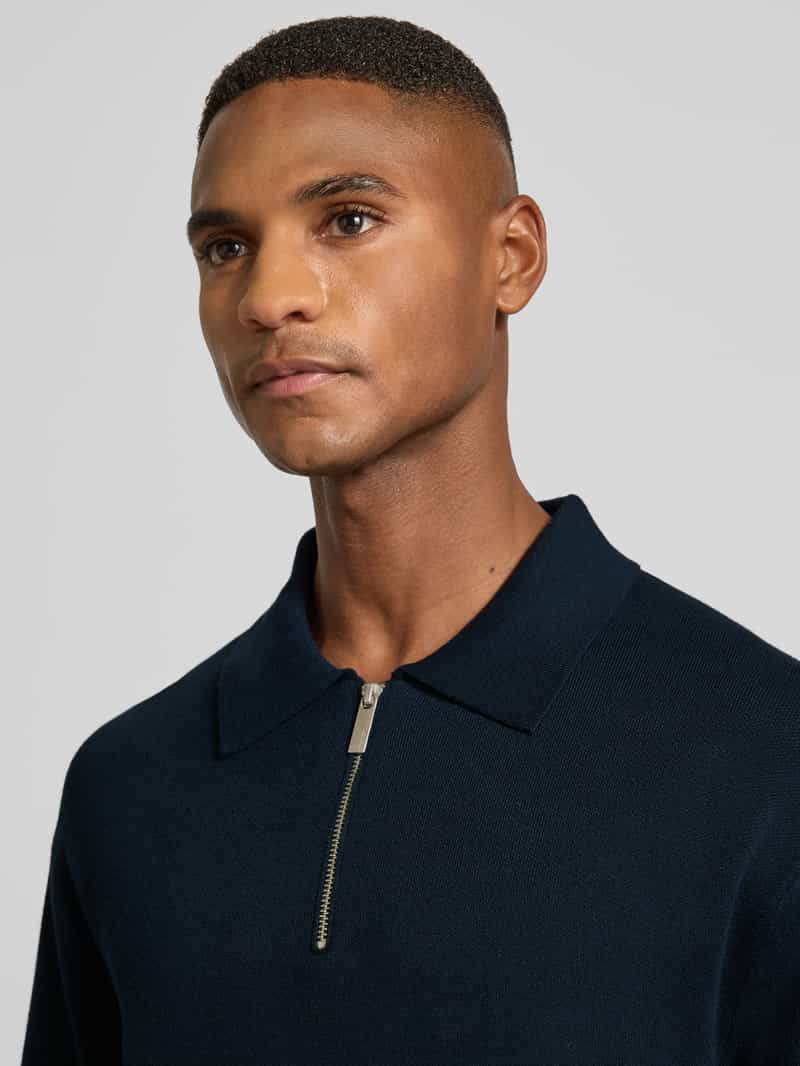 Selected Homme Relaxed fit gebreide pullover van viscosemix model 'TELLER'