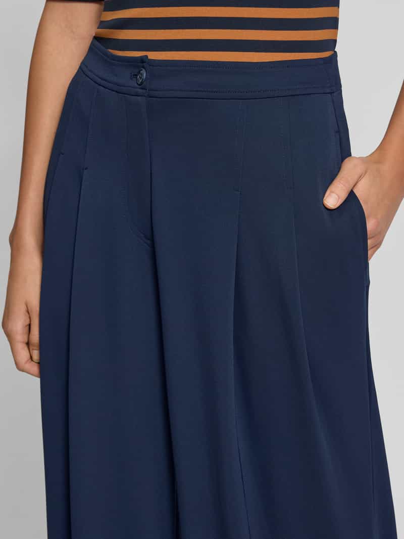 Lauren Ralph Lauren Wide leg stoffen broek met hoge band model 'CHABRELL'