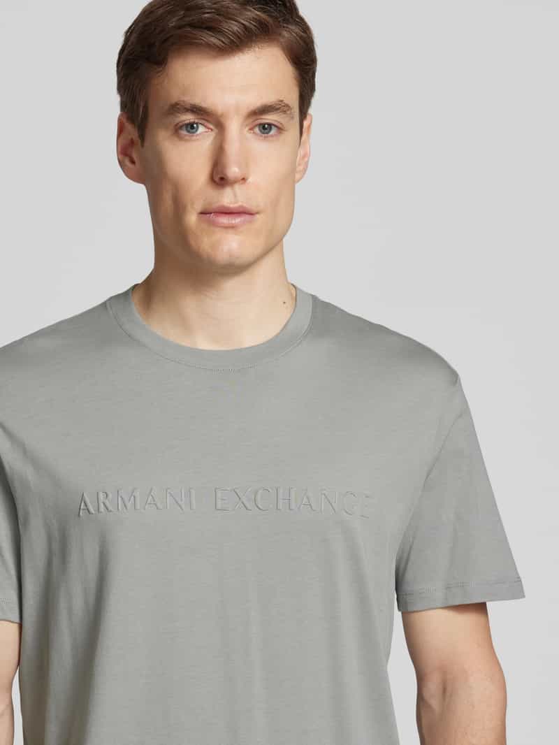 Armani Exchange T-shirt met labelprint