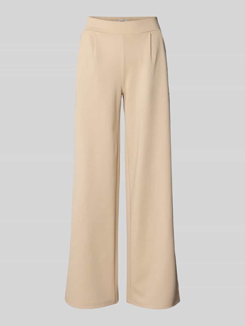Ichi Straight leg bandplooibroek met galons model 'KATE'