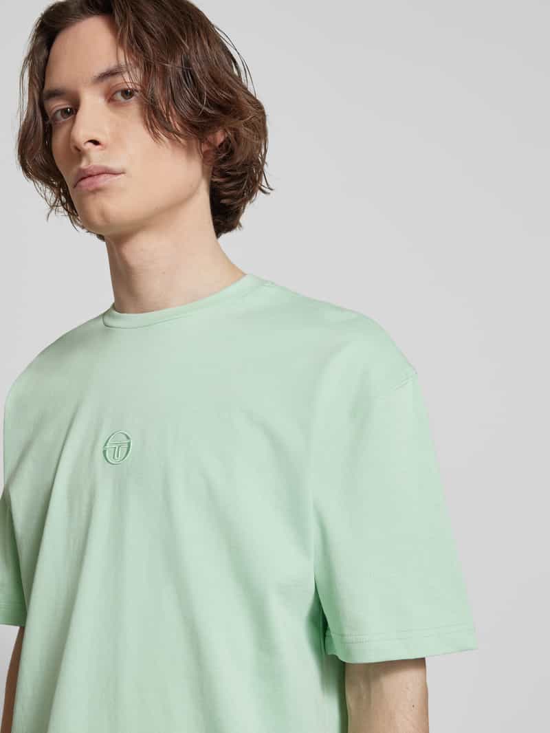 Sergio Tacchini T-shirt met labelstitching model 'SIMBA'