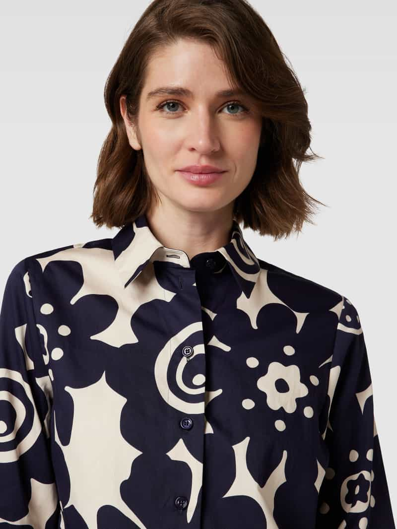 seidensticker Blouse met all-over bloemenprint