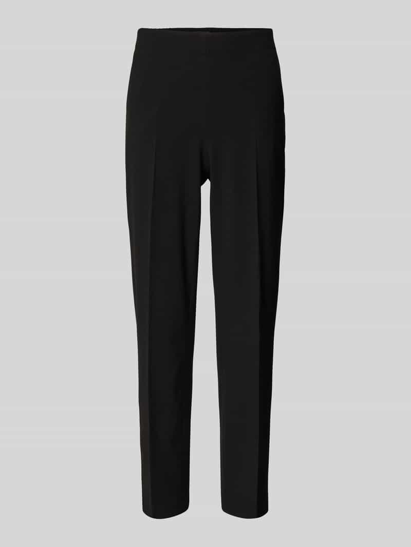 MORE & MORE Tapered fit stoffen broek met persplooien