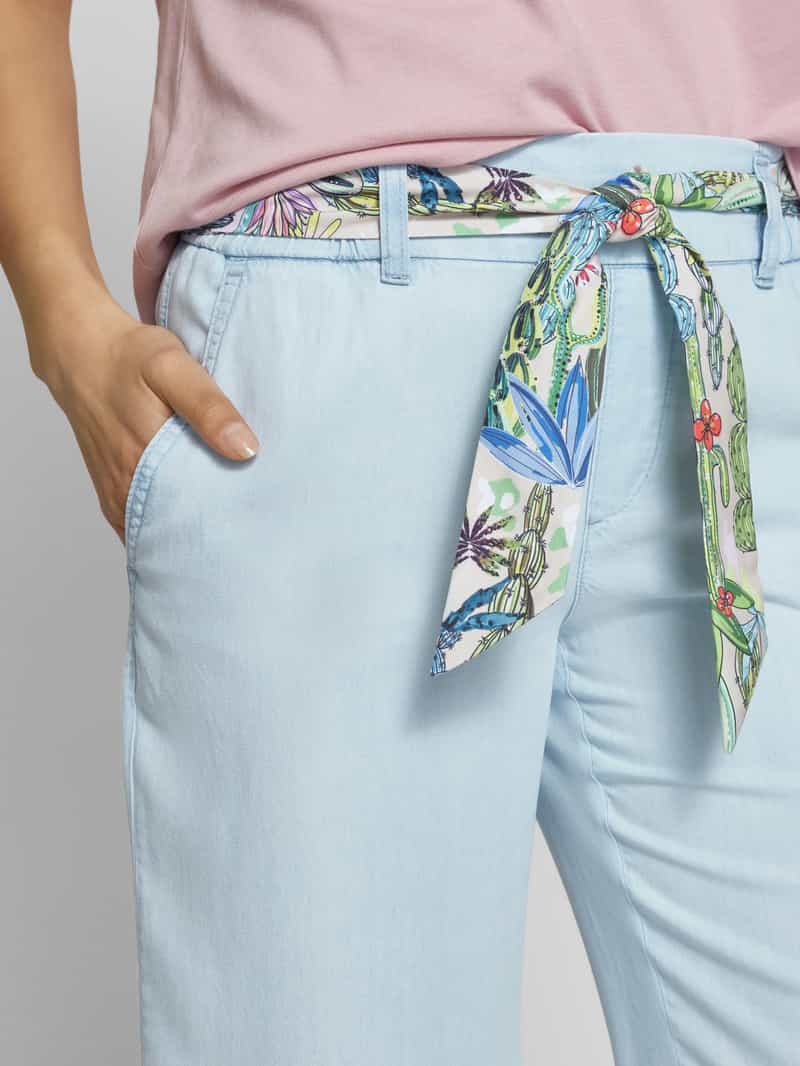 Marc Cain Culotte met strikceintuur en steekzakken
