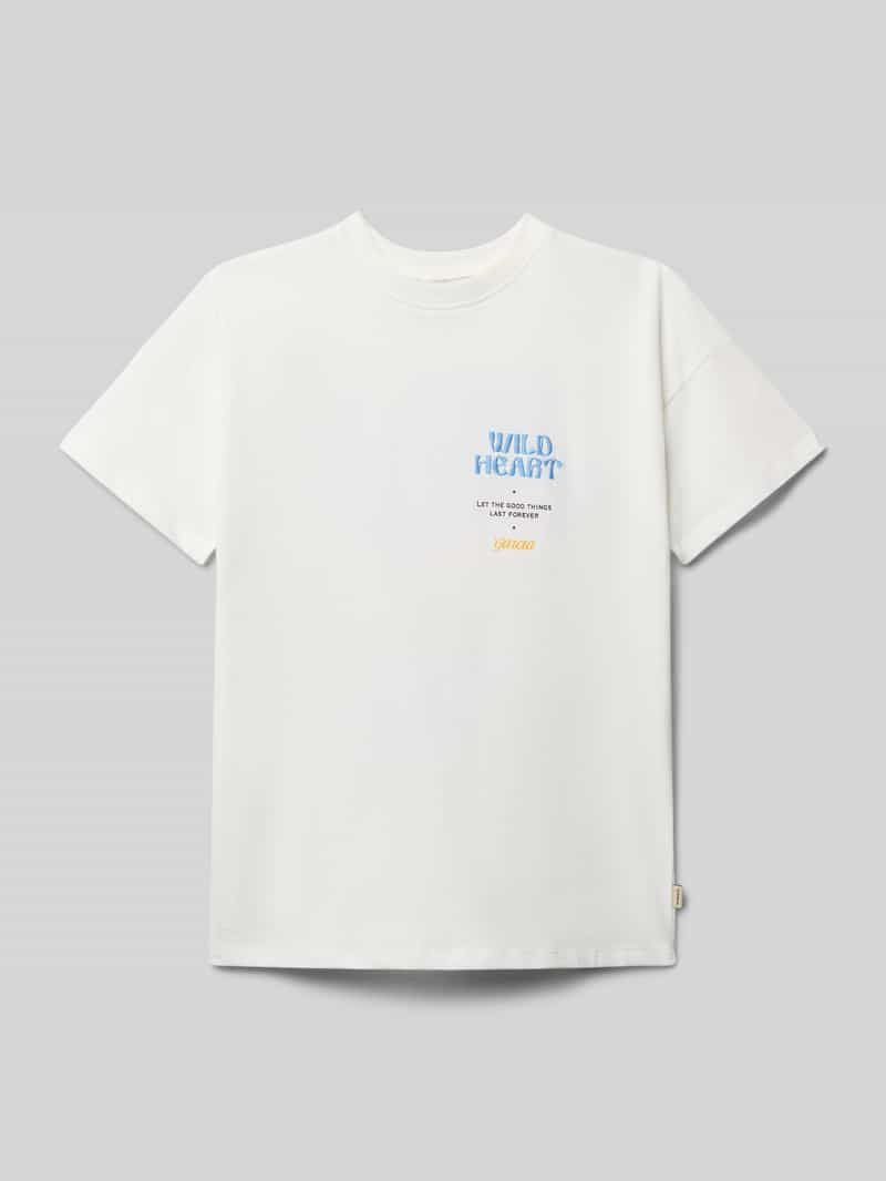 Garcia T-shirt met labeldetails