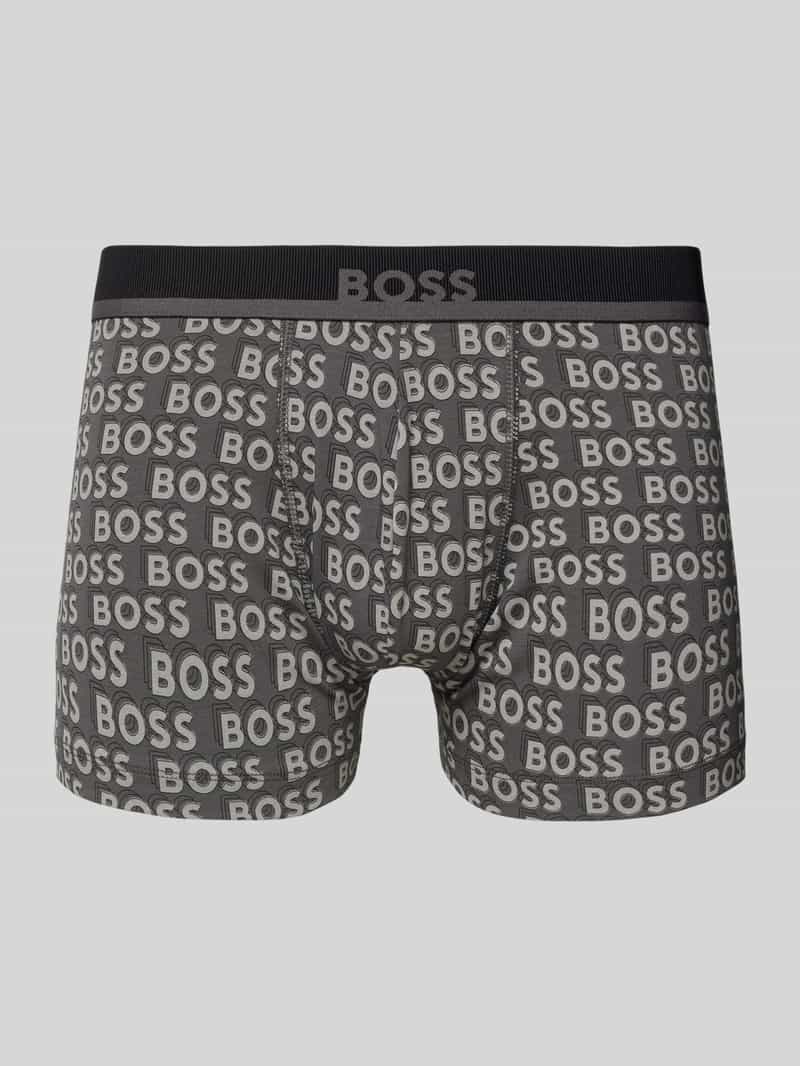 Boss Boxershort met elastische band met label