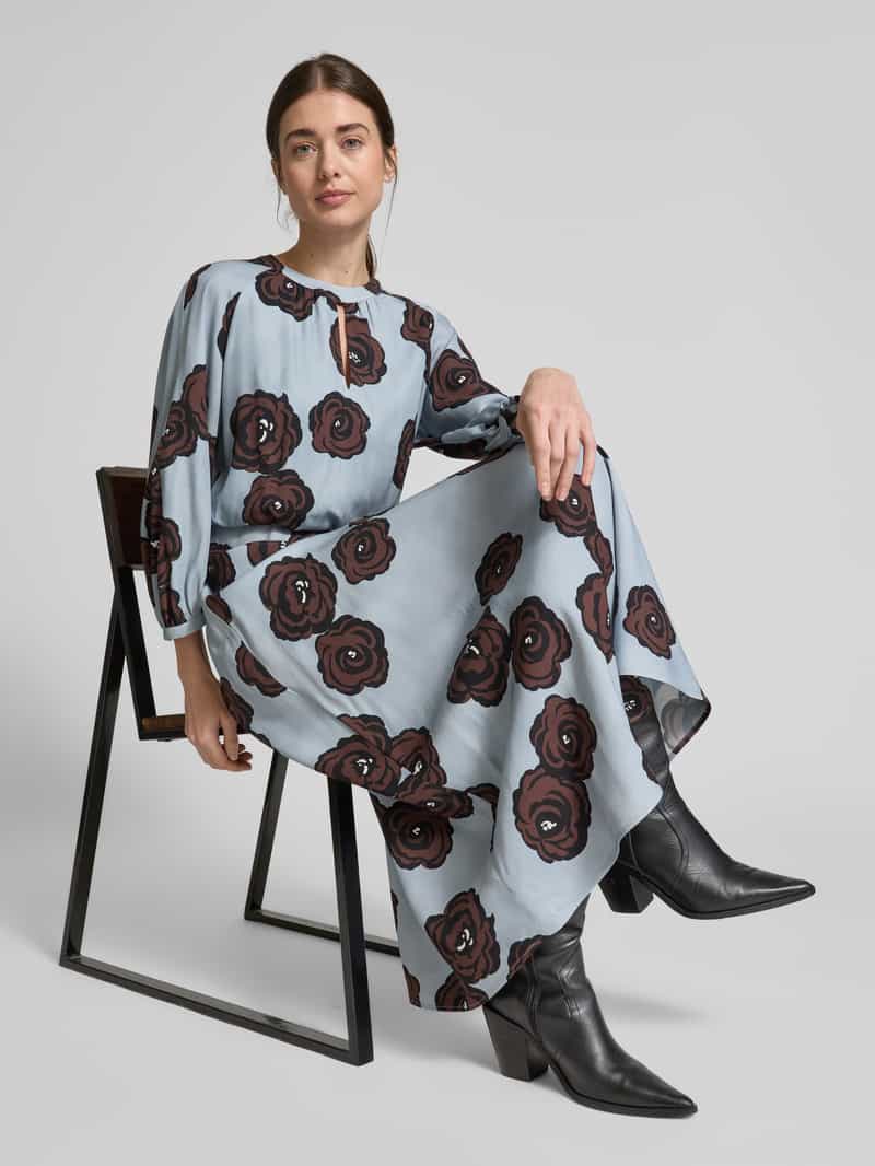 LUISA CERANO Midi-jurk met 3 4-mouwen
