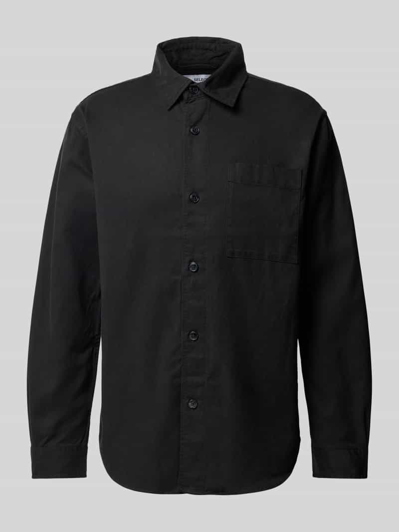 Selected Homme Regular fit overhemdjack met borstzak model 'ACE THAIS'