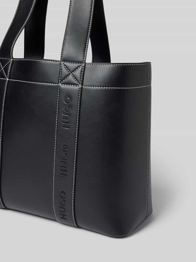 HUGO Shopper met labelstitchings