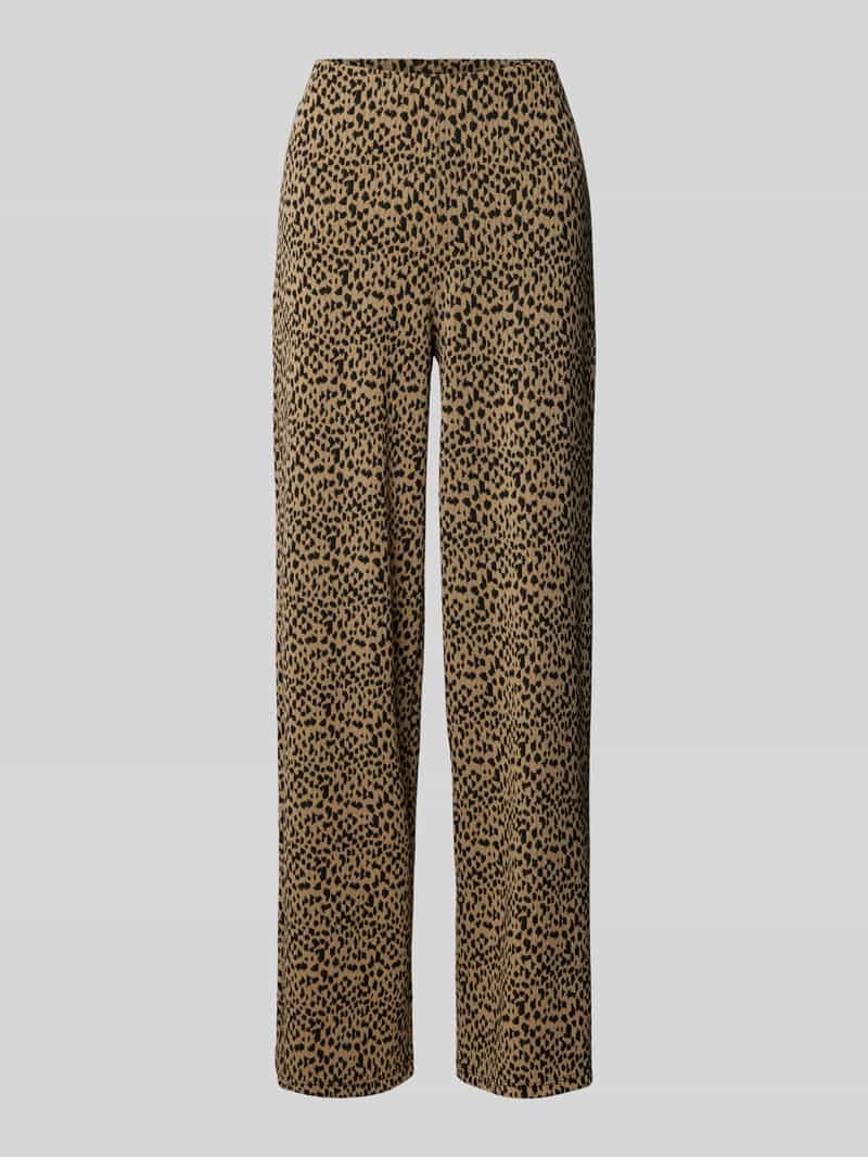 Vila Wide leg stoffen broek met elastische band model 'LUMENA'