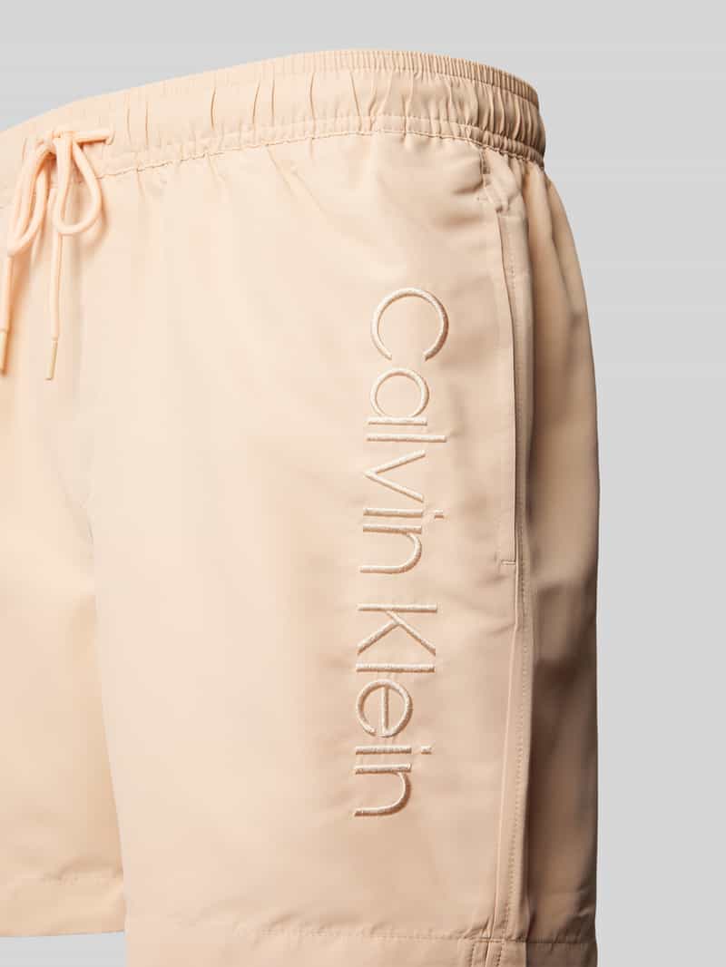 Calvin Klein Underwear Zwembroek met labelstitching