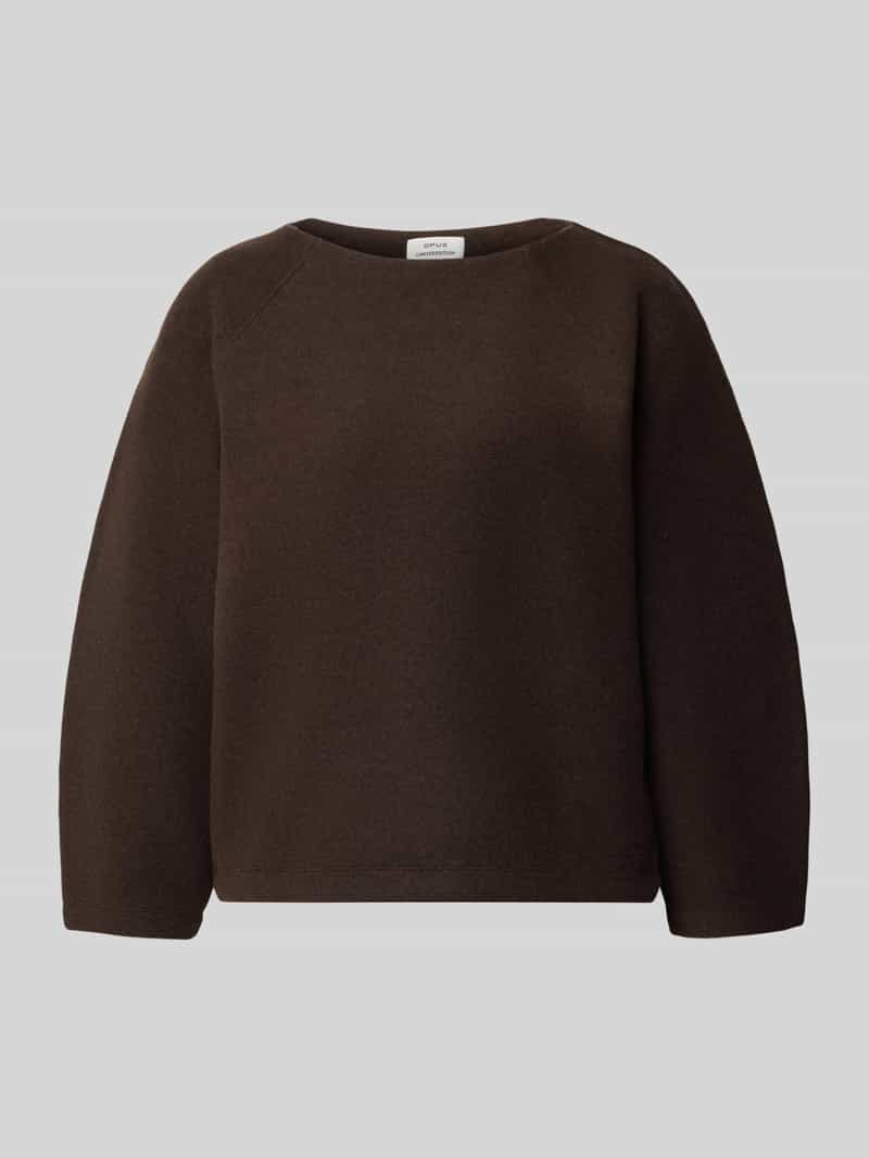 Opus Sweatshirt met boothals model 'Gusera'
