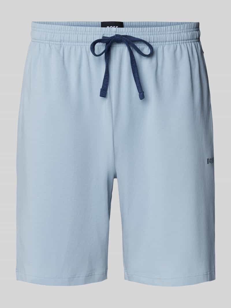 Boss Regular fit sweatshorts van een mix van katoen en elastaan