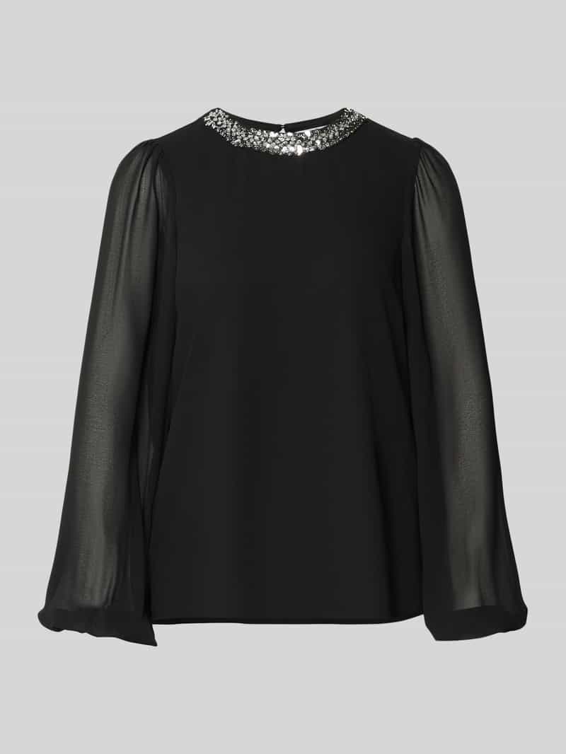 Vila Regular fit blouse met siersteentjes model 'WILLY'