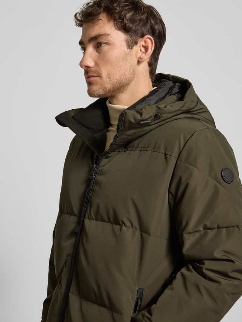 khujo Gewatteerd jack met capuchon en tweewegsritssluiting model 'LEAR'