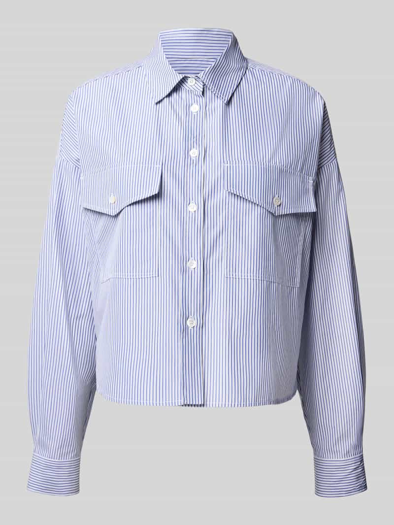 Weekend Max Mara Regular fit overhemdblouse met bedrukte inzet op de rug model 'DORIA'