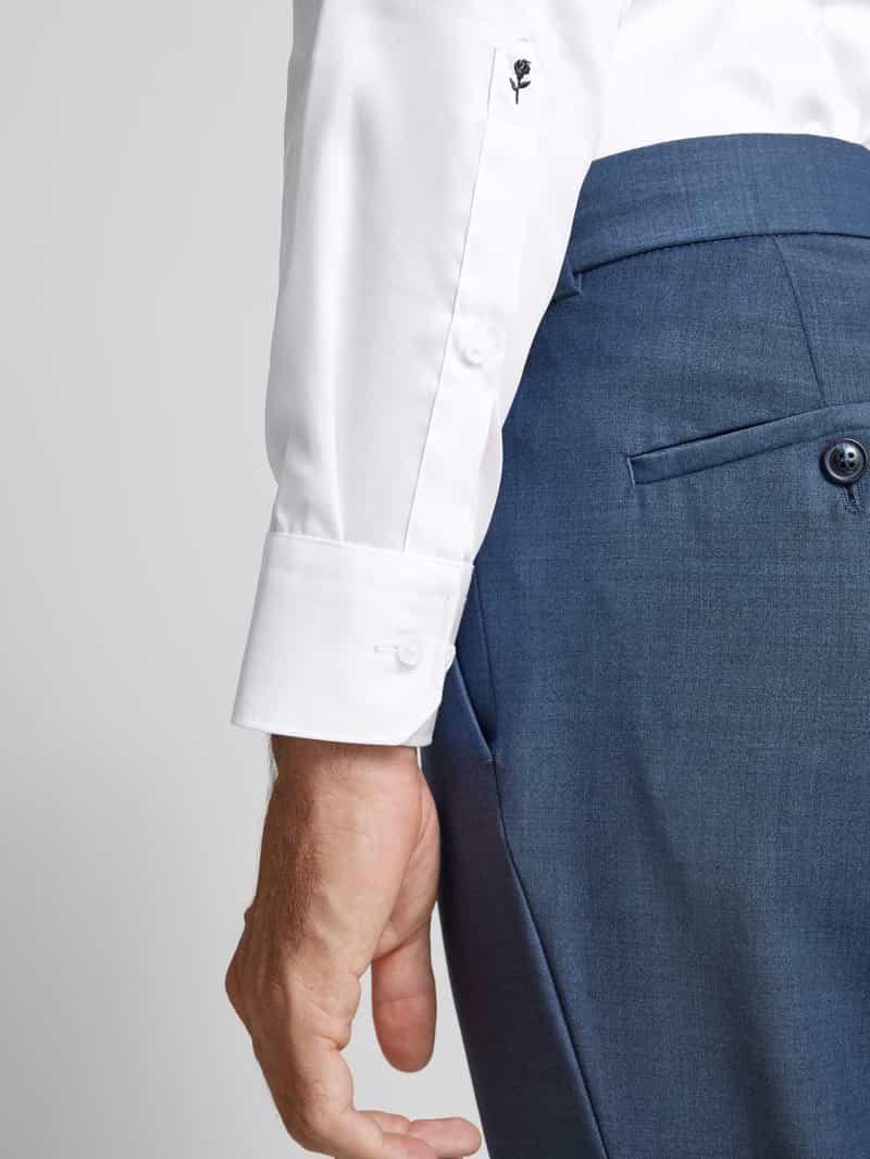 seidensticker Slim fit zakelijk overhemd van satijn