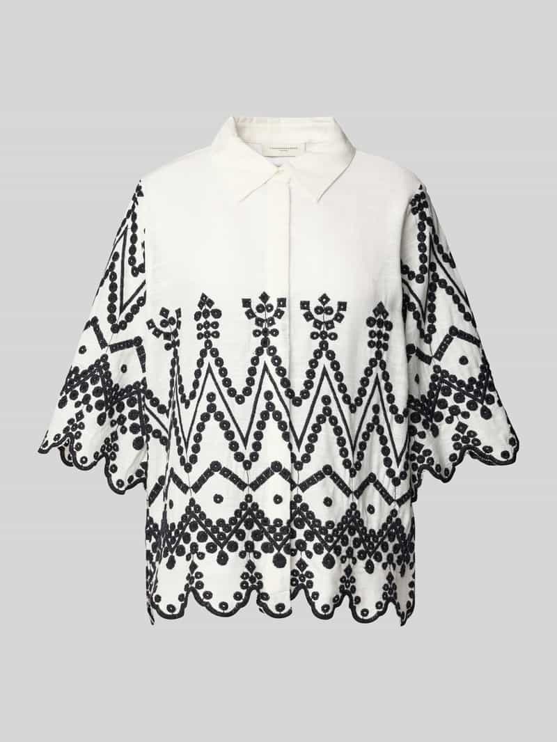 Copenhagen Muse Blouse met stitchings en blinde knoopsluiting